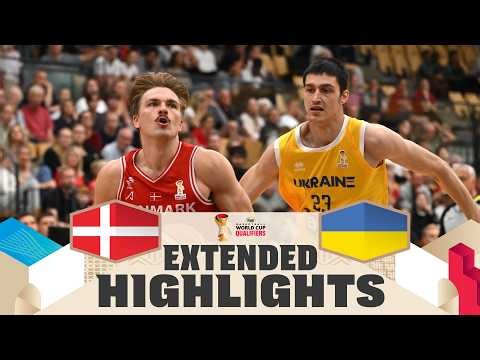 Denmark 🇩🇰 v Ukraine 🇺🇦 | Extended Highlights | FIBA Basketball World Cup 2027 European Qualifiers