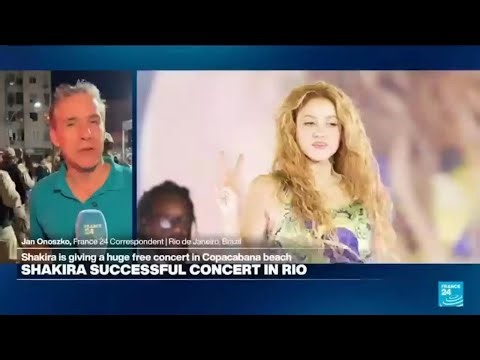 'An unforgettable show': Fans flock to free Shakira concert on Rio's Copacabana beach • FRANCE 24