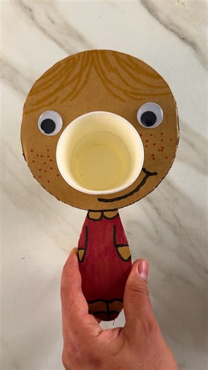 DIY Cardboard Ping Pong Game 🎨#creative #pingpong #cardboard #craft