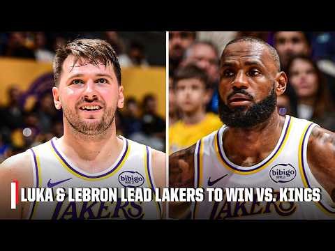 Luka Doncic & LeBron James HIGHLIGHTS 🎥 Lakers duo combine for 58 PTS in win vs. Kings | NBA on ESPN