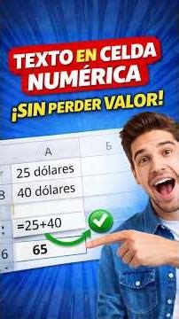 Cómo mostrar texto en celdas numéricas SIN perder el valor en Excel