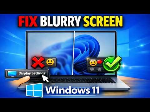 How To Fix Blurry Desktop or Laptop Screen in Windows 11
