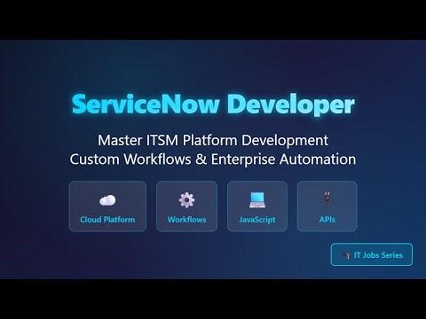 ServiceNow Developer: ITSM Platform Guide 2025