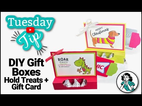 Christmas Gift Box DIY: Treats + Gift Card Holder in One