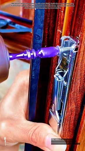 Precision Hardware Installation — Concealed Metal Fitting on Wooden Frame