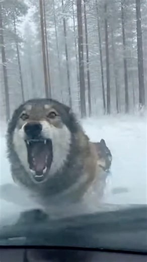 Wolves Surround the Car… Then Rush 😳