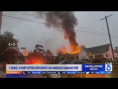 ‘We found parts of him’: Witness recounts deadly fireworks explosion at Los Angeles home
