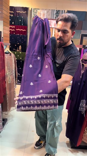 Stylish Flapper Embroidery Long Shirt for Abaya Lovers