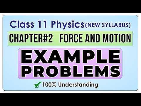 Chapter 2 | Example Problems | 1st Year Physics | Force and Motion
