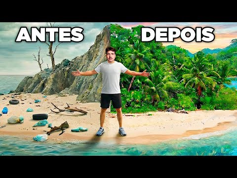 ganhei uma ilha ABANDONADA… e transformei num PARAÍSO