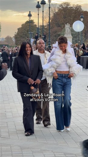 Zendaya and Law Roach at Louis Vuitton