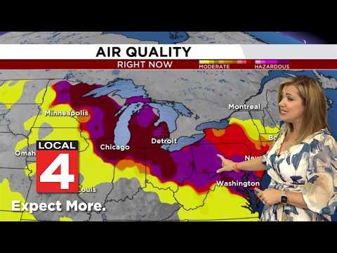 Wildfire Smoke Continues to Impact Metro Detroit; Severe Storm Risk Returns Saturday