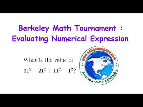 Berkeley Math Tournament : Evaluating Numerical Expression