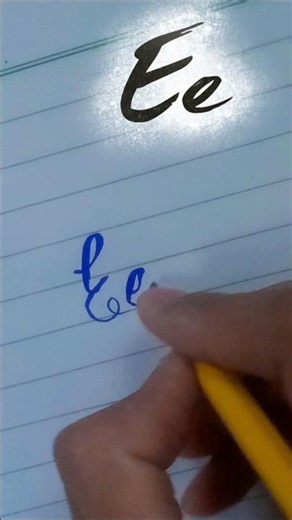 Capital E and Small e Writing | English Alphabet E e #Shorts