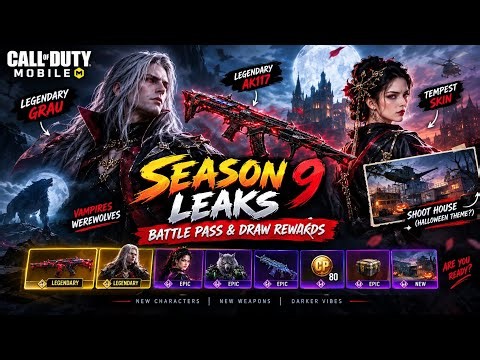 SEASON 9 OFFICIAL TRAILER | BATTLE PASS REWARDS | LUCKY DRAW REWARDS | CODM 2026 LEAKS