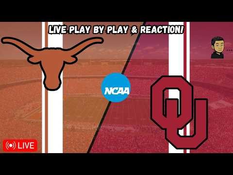 Texas vs Oklahoma | NCAA Livestream Live Radio Broadcast