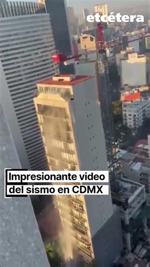 Impresionante video del sismo en CDMX