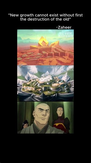 Zaheer's Warning: Destruction Is Necessary #Korra #TLOK
