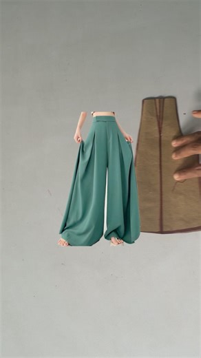 Trouser Pattern Design Making Hacks #fashiondesign #sewingpatterns #versatilesewin #fashion