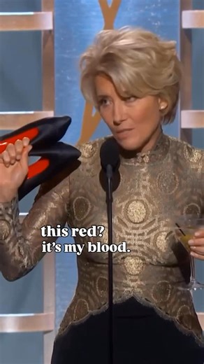 Normalize bringing your heels & your martini to tour acceptance speech 👠🍸 Watch the 2026 #GoldenGlobes, this Sunday on CBS & @paramountplus! | CBS