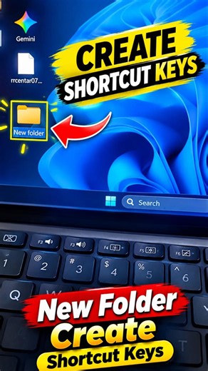 New Folder Shortcut Key in Windows 11 🔥 | Ctrl + Shift + N
