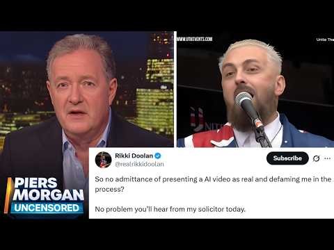 Piers Morgan Responds To Rikki Doolan's Threats To SUE Over AI Singing Video...
