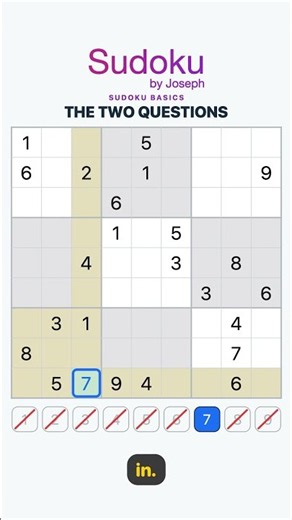 Sudoku basics: the two questions behind every move
