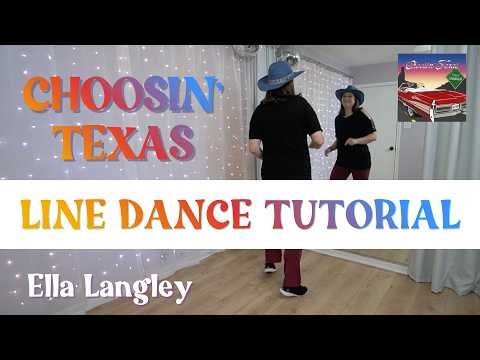 "CHOOSIN' TEXAS" LINE DANCE 🤠 Ella Langley 🤠 BEGINNER DANCE TUTORIAL 🤠 Step-by Step & Back-view!