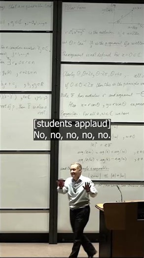 Andy Wathen concludes his 'Introduction to Complex Numbers' student lecture.
