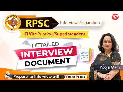 Detailed Interview Document for RPSC ITI Vice Principal interview | Start Preparation with YourPedia