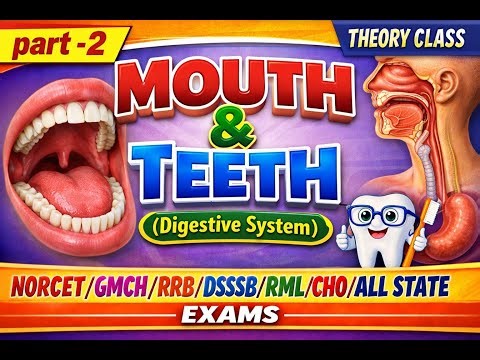 Mouth & Teeth–Digestive System PART -3 | Complete Theory| Easy hand written Nursing Notes IN HINDI|