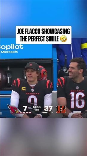 Get you someone who smiles at you the way Flacco smiles at Joey B