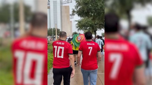 Entre camisetas de Ronaldo y "Siuuu": la previa de Portugal que se vive en Houston