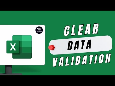 How to Clear Data Validation in Excel