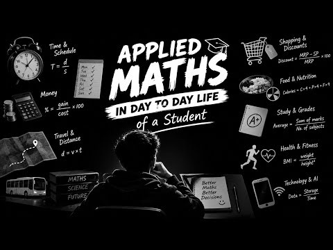 Applied Maths in Day-to Day Life of a Student📚Mathematics is not just subject we study