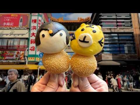 Eating 15 Street Foods in Japan’s Largest Chinatown! 🥟🥤
