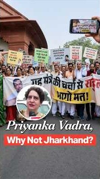 NDA MPs Confront Priyanka Gandhi Vadra at Makar Dwar Over Jharkhand Student Protest