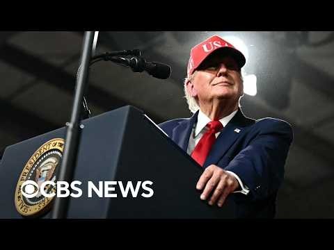 Trump insists "we're richer now" despite report showing rising inflation
