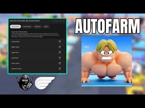 💪 NEW Gym Star Simulator Script - AUTO FARM, AUTO RANK & MORE (Pc/Mobile)