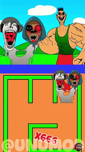 Sprunki Maze Battle: Help SCP 67 & 61 Defeat Hamood Habibi 666% #hamoodhabibi #67song #sixone