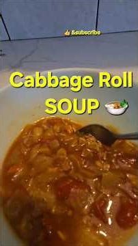 Cabbage Roll Soup #recipe #cooking