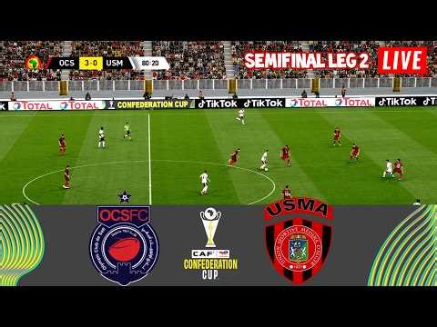 🔴OLYMPIC CLUB SAFI vs USM ALGER CAF CONFEDERATION CUP 25/26 SEMIFINAL LEG 2 FOOTBALL GAMEPLAY HD