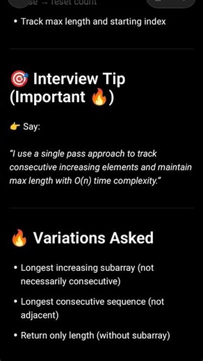 Java Program to find the longest consecutive adjacent increasing subarray #shorts
