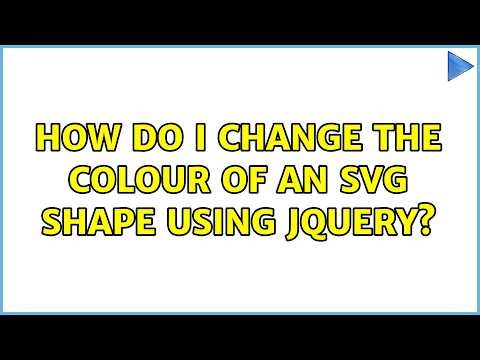 How do I change the colour of an SVG shape using jQuery?