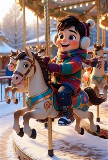 Fun Carousel Ride for Kids & Families 🎠