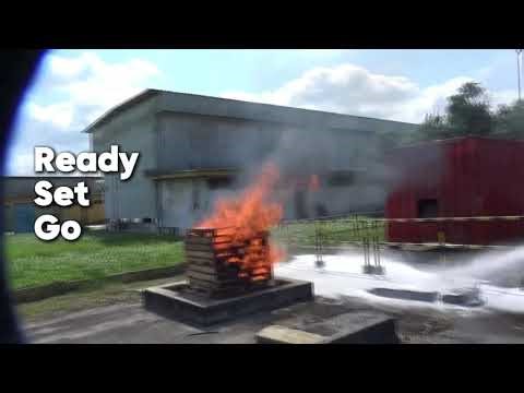 CRATE FIRE TEST WITH SCDF