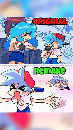 Original Vs Remake | Sky Remake Cutscene Animation Comparison [FNF]