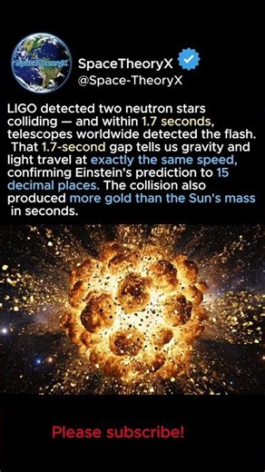 💥 Two Stars Collided and Made All the Gold in Your Jewelry ✨ #universe #astrophysics #space