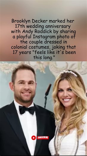 Brooklyn Decker & Andy Roddick Celebrate 17 Years in Colonial Costumes #shorts #brooklyndecker