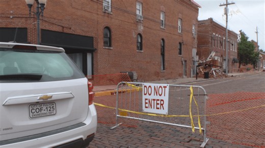 Downtown Fulton’s Nichols Street stays shut after last week’s building collapse